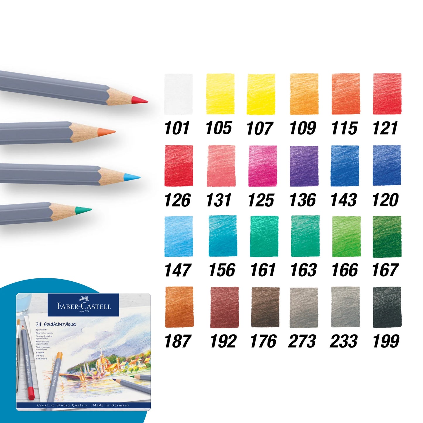 Colores GoldFaber Aqua - 24 Lápices